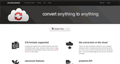 Desktop Screenshot of cloudconvert.com
